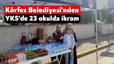 Körfez Belediyesi, Yükseköğretim Kurumları Sınavı'na (YKS) giren öğrenciler için 23