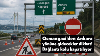Kocaeli Valiliği, TEM Otoyolu’nda devam eden üstyapı yenileme çalışmaları nedeniyle