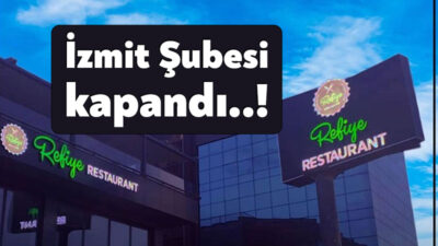 Kocaeli’nin İzmit ilçesinde hizmet veren Refiye Restoran İzmit şubesini kapattığını