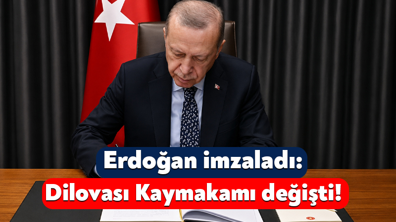 Resmi Gazete’de yayınlandı: Dilovası Kaymakamı değişti! Cumhurbaşkanlığı Kararnamesi kapsamında Cumhurbaşkanı Recep Tayyip Erdoğan’ın onayıyla yeni atamalar