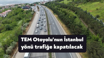 Kocaeli'de TEM Otoyolu'nun Muallimköy ile Gebze kavşakları arasındaki İstanbul istikameti,