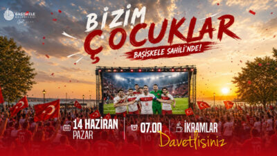 Başiskele Belediyesi, Dünya Kupası'nın açılış karşılaşmasını vatandaşlarla birlikte izlemek için