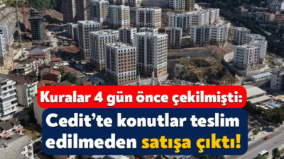 İzmit’in Cedit Mahallesi’nde kentsel dönüşüm kapsamında TOKİ tarafından 1.097 konut