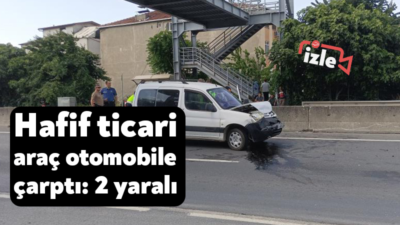 Kocaeli’de hafif ticari araç otomobile çarptı: 2 yaralı Kocaeli'nin Karamürsel ilçesinde hafif ticari aracın bir otomobile arkadan çarptığı
