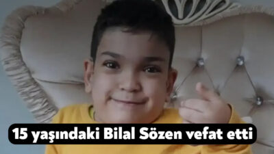 Dilovası’nda doğuştan sağlık sorunları olan 15 yaşındaki Bilal Sözen, vefat