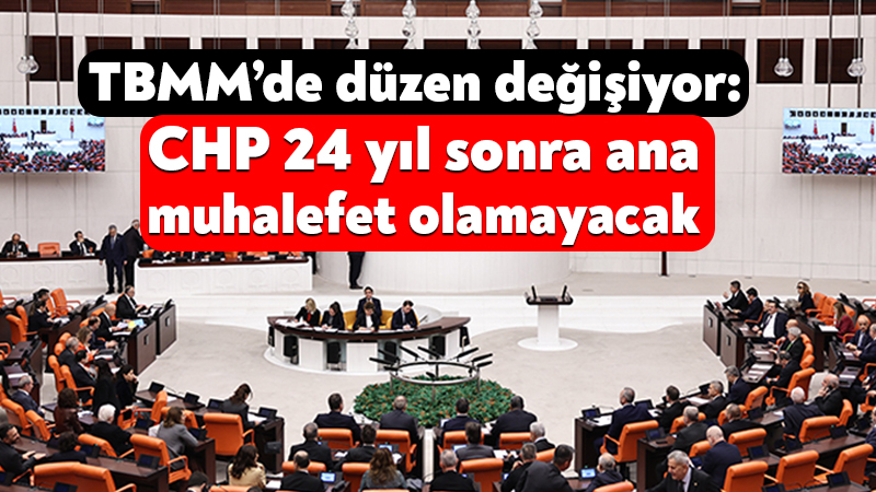 YENİ Parti’nin kurulmasıyla birlikte TBMM’deki sandalye dağılımı da değişecek. CHP’nin