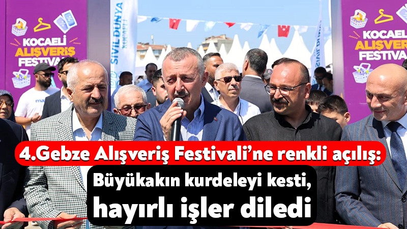 Kocaeli Büyükşehir Belediyesi öncülüğünde 130 esnafın katılımıyla kurulan Gebze Alışveriş