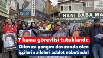 Dilovası Ravive Kozmetik Fabrikası’nda çıkan yangın sonucunda 7 kişi yaşamını