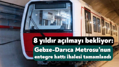 Ulaştırma ve Altyapı Bakanlığı, Gebze-Darıca Metro İstasyonu’na entegre olması amacıyla