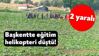 Ankara’nın Sincan ilçesine bağlı Temelli Mahallesi’nde TUSAŞ’a ait R-44 tipi