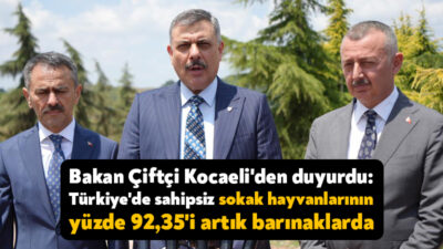 İçişleri Bakanı Mustafa Çiftçi, çeşitli ziyaretler için geldiği Kocaeli'de Büyükşehir