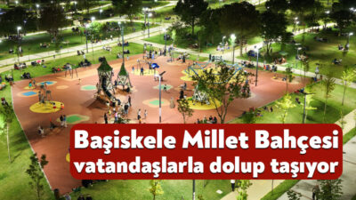 Başiskele'nin sosyal yaşam alanlarından biri haline gelen Millet Bahçesi, sıcak