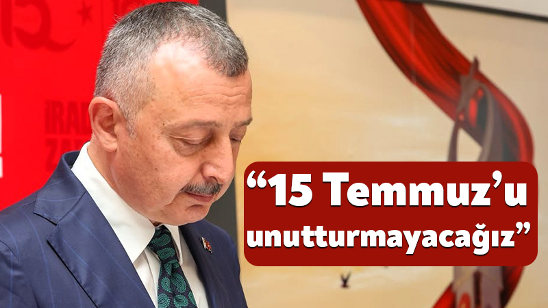 Kocaeli Büyükşehir Belediye Başkanı Tahir Büyükakın, 15 Temmuz Demokrasi ve