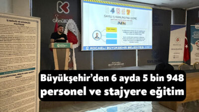 Kocaeli Büyükşehir Belediyesi, insan ve hizmet odaklı belediyecilik anlayışı doğrultusunda