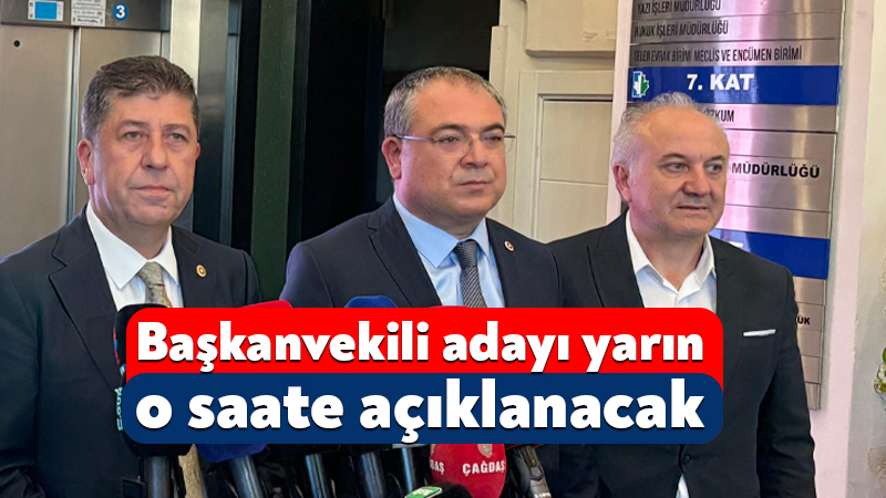 CHP’nin İzmit Belediyesi Başkanvekili adayı yarın o saate açıklanacak İzmit Belediyesi’nde yarın gerçekleştirilecek olan Belediye Başkanvekilliği seçimi için Yeni