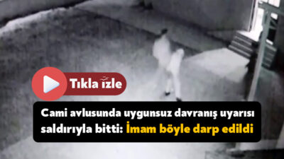 Kocaeli’nin İzmit ilçesinde cami avlusunda uygunsuz davranışlarda bulunana genç çifti