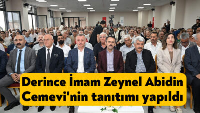 Kocaeli Büyükşehir Belediyesinin yapımını üstlendiği Derince İmam Zeynel Abidin Cemevi’nin