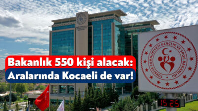 Gençlik ve Spor Bakanlığı, taşra teşkilatlarında istihdam edilmek üzere personel