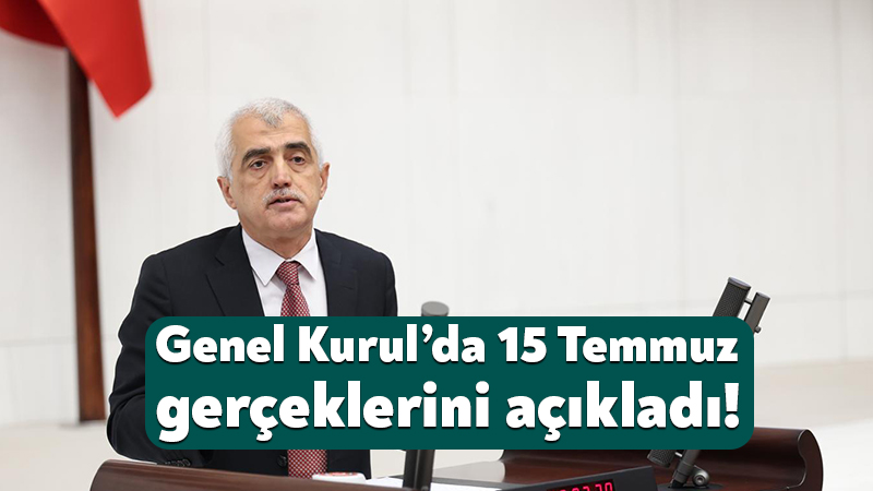 Gergerlioğlu, TBMM Genel Kurulu’nda 15 Temmuz gerçeklerini açıkladı! DEM Parti Kocaeli Milletvekili Ömer Faruk Gergerlioğlu, TBMM Genel kurulunda