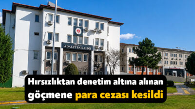 Körfez 3. Asliye Ceza Mahkemesi tarafından hırsızlık suçundan yargılanan göçmen