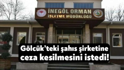 İnegöl Orman İşletme Müdürlüğü’nün talebi üzerine Tarım ve Orman Bakanlığı,