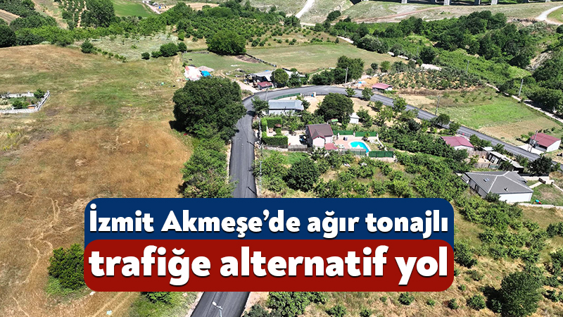 İzmit Akmeşe’de ağır tonajlı trafiğe alternatif yol Kocaeli Büyükşehir Belediyesi, İzmit Akmeşe Mahallesi’nde trafik yükünü azaltmak için