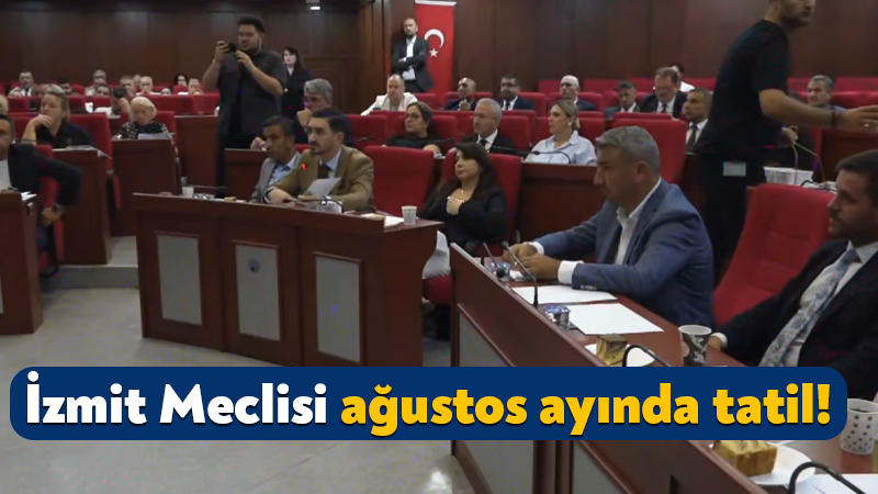 İzmit Belediyesi Meclisi ağustos ayında tatil! İzmit Belediyesi’nin temmuz ayı meclis toplantısı bugün gerçekleştirildi. Belsa Plaza’daki