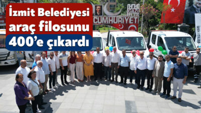 İzmit Belediyesi, öz kaynaklarıyla satın aldığı yeni hizmet araçlarını düzenlenen