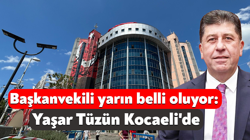 İzmit Belediyesi’nde başkanvekili yarın belli oluyor: Yaşar Tüzün Kocaeli’de İzmit Belediyesi’ne yönelik 20 Temmuz 2026 tarihinde başlatılan yolsuzluk soruşturması