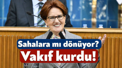 İYİ Parti’nin kurucu Genel Başkanı İzmitli Meral Akşener, vakıf kurdu.