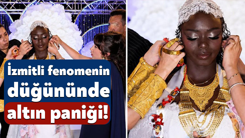 İzmitli fenomen Zehra Özdemir’in düğününde altın paniği! Sosyal medya fenomeni ve paylaştığı komik videolarla bilinen İzmitli Zehra