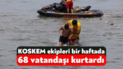 Kocaeli Büyükşehir Belediyesi bünyesinde görev yapan KOSKEM ekipleri, 13-19 Temmuz