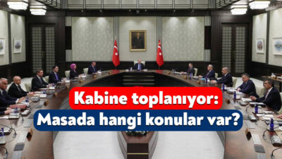 Kabine Toplantısı bugün Cumhurbaşkanı Recep Tayyip Erdoğan’ın başkanlığında gerçekleştirilecek. Cumhurbaşkanlığı