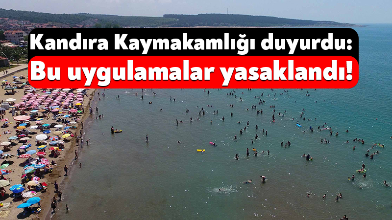 Kandıra Kaymakamlığı duyurdu: Bu uygulamalar yasaklandı! Kandıra Kaymakamlığı, ilçede yer alan falez ve yüksek kayalıklardan denize