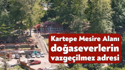 Kartepe Belediyesi Mesire Alanı, kış aylarında sunduğu eşsiz manzaranın ardından
