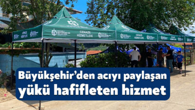 Kocaeli Büyükşehir Belediyesi, cenaze hizmetlerinin ardından taziye sürecinde de vatandaşların