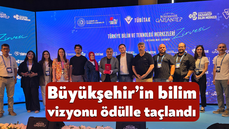 Kocaeli Büyükşehir’in bilim vizyonu ödülle taçlandı Kocaeli Büyükşehir, inovasyon üssü olma yolunda attığı adımların karşılığını alarak
