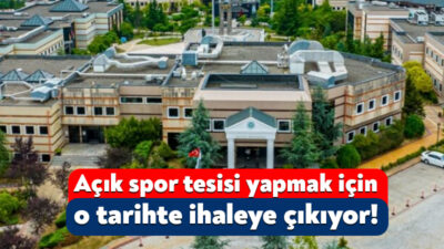 Kocaeli Üniversitesi, yerleşke içerisine açık spor tesisi yapım işi için