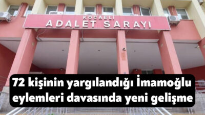 Kocaeli'de Ekrem İmamoğlu'nun gözaltına alınmasını protesto amacıyla düzenlenen eylemlere katıldıkları