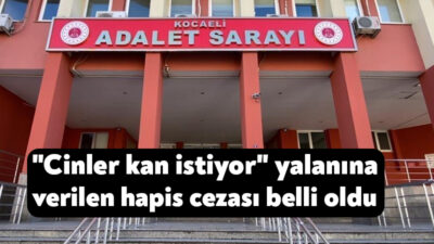 Kocaeli'de eşinin psikolojik rahatsızlığına şifa arayan vatandaşı "Cinler kan istiyor"