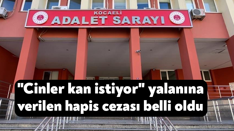 Kocaeli'de eşinin psikolojik rahatsızlığına şifa arayan vatandaşı "Cinler kan istiyor"