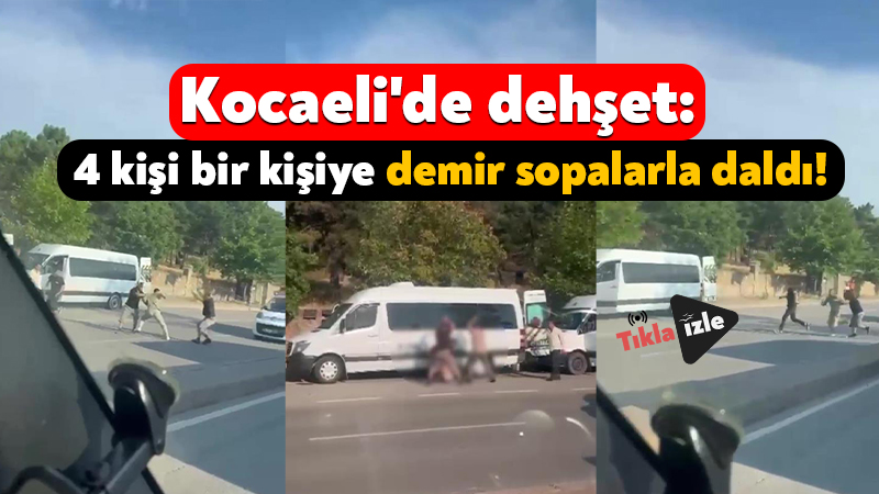 Kocaeli’de dehşet: 4 kişi bir kişiye demir sopalarla daldı! Kocaeli'de 4 kişilik grup, bir kişiyi cadde ortasında kovalayarak demir