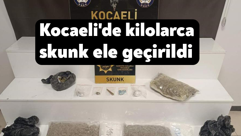 Kocaeli'de polis ekiplerince düzenlenen uyuşturucu operasyonlarında yakalanan 7 şüpheliden 2'si