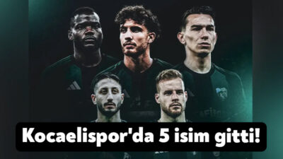 Kocaelispor, 2026-2027 sezonu öncesi kadro yapılanması kapsamında 5 oyuncuyla yollarını