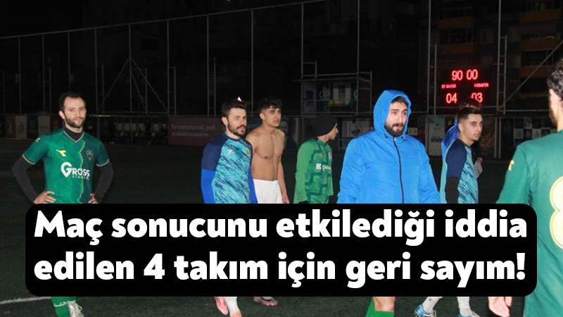 Maç sonucunu etkilediği iddia edilen 4 takım için geri sayım! Kocaeli’de üst lige çıkacak takımın belirlenmesi için aynı anda oynanan