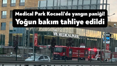Başiskele'deki Medical Park Kocaeli Hastanesi'nin koroner yoğun bakım ünitesinde çıkan
