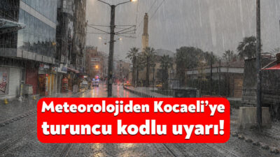Meteoroloji Genel Müdürlüğü’nün değerlendirmesine göre, Kocaeli’de yarın aralıklarla sağanak ve