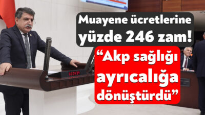 CHP Kocaeli Milletvekili Prof. Dr. Mühip Kanko, muayene ücretlerine yapılan