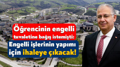 Kocaeli Üniversitesi’nde geçtiğimiz yıl gerçekleştirilen soru-cevap etkinliğinde bir öğrenci engelli