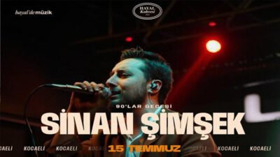 Kocaeli'nde müzikseverleri nostalji dolu bir gece bekliyor. Sevilen sanatçı Sinan
